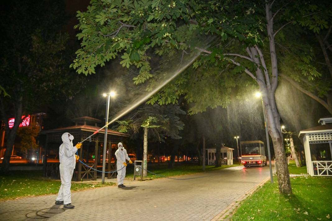 Konya’nın bu ilçesi gece - gündüz ilaçlanıyor 1